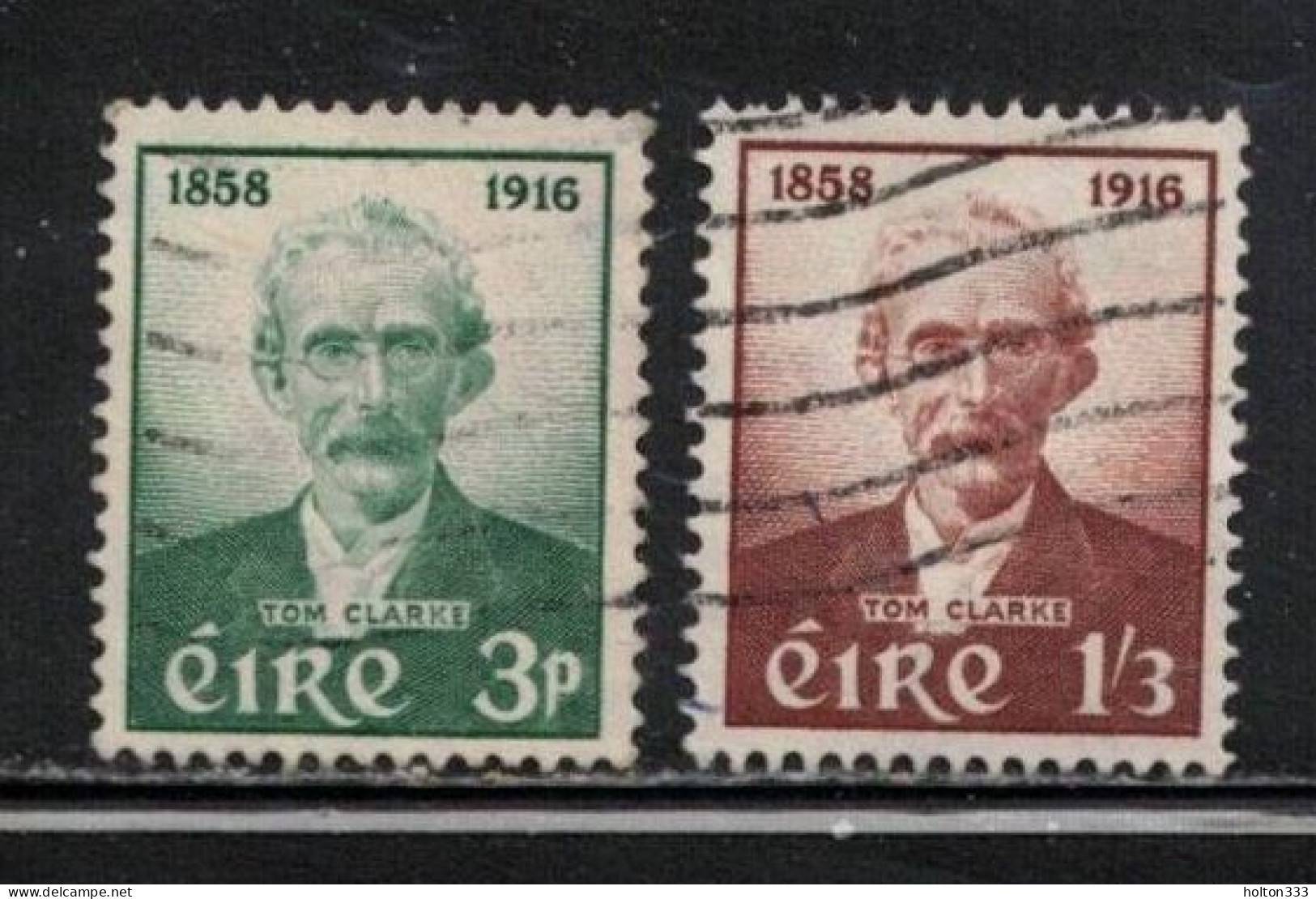 IRELAND Scott # 165-6 Used - Thomas J. Clarke B - Oblitérés