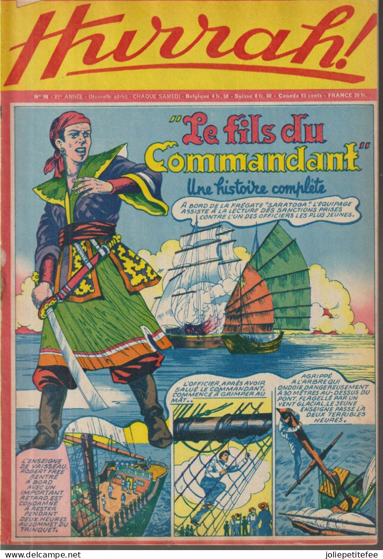 HURRAH.  N°98.  Histoire Complète - Le Fils Du Commandant. - Hurrah