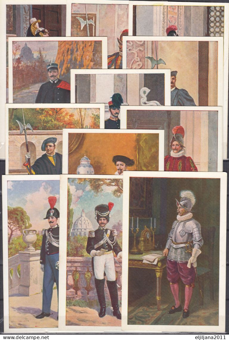 CITTÀ Del VATICANO ⁕ La Guardia Pontificia Gendarme ,Swiss Guard ⁕ 12 Cartoline Artistiche, Booklet / Folder N.4394 1/12 - Vatican