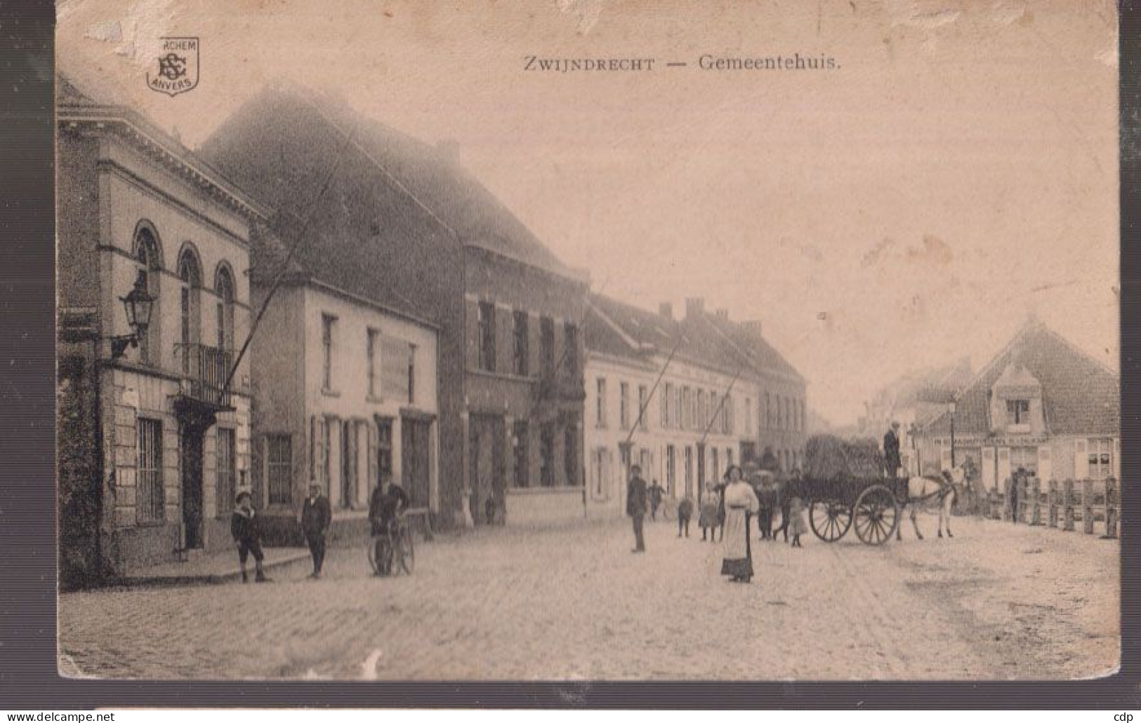 Cpa Zwijndrecht  1919  Attelage - Zwijndrecht