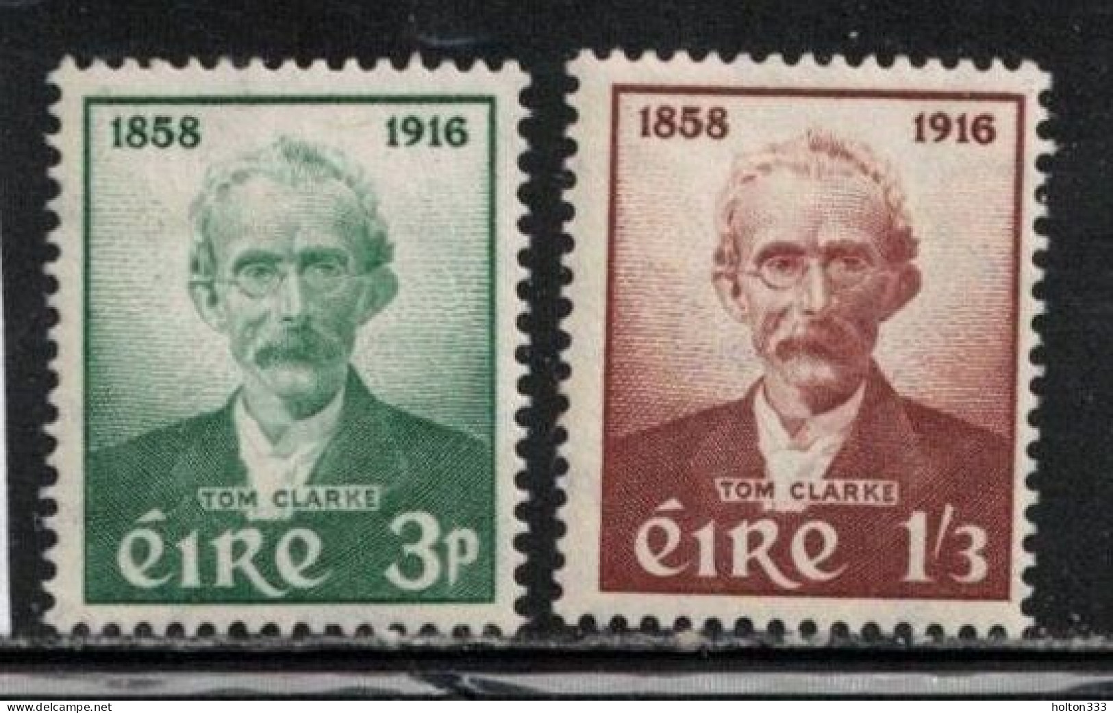 IRELAND Scott # 165-6 MH - Thomas J. Clarke - Nuovi