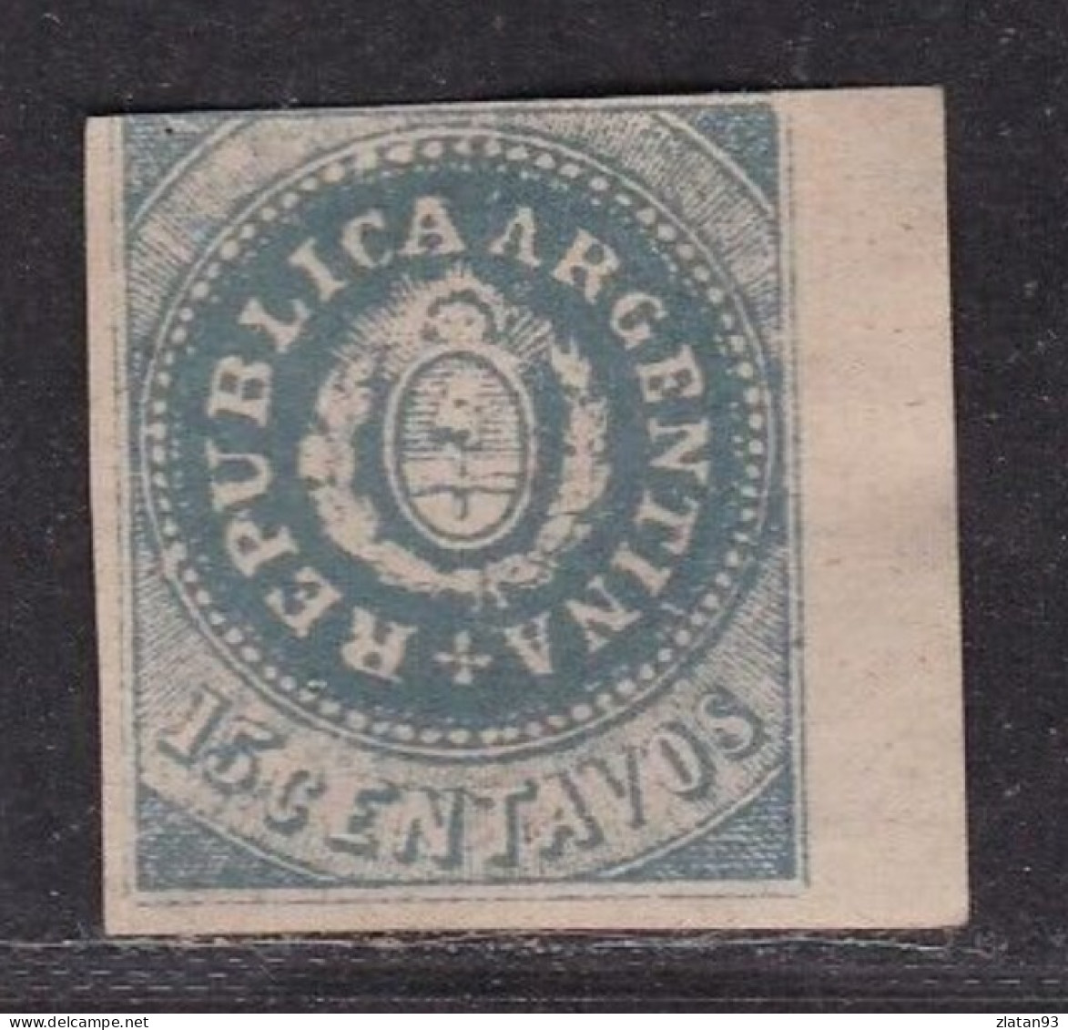 ARGENTINE 1862 N°7 NEUF(*) +  BDF - Neufs