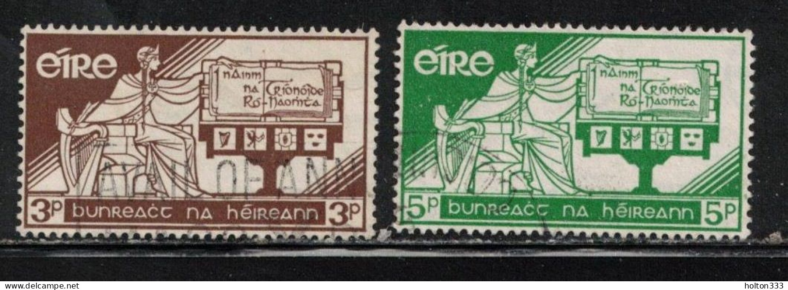 IRELAND Scott # 169-70 Used - 21st Anniversary Of The Constitution - Used Stamps