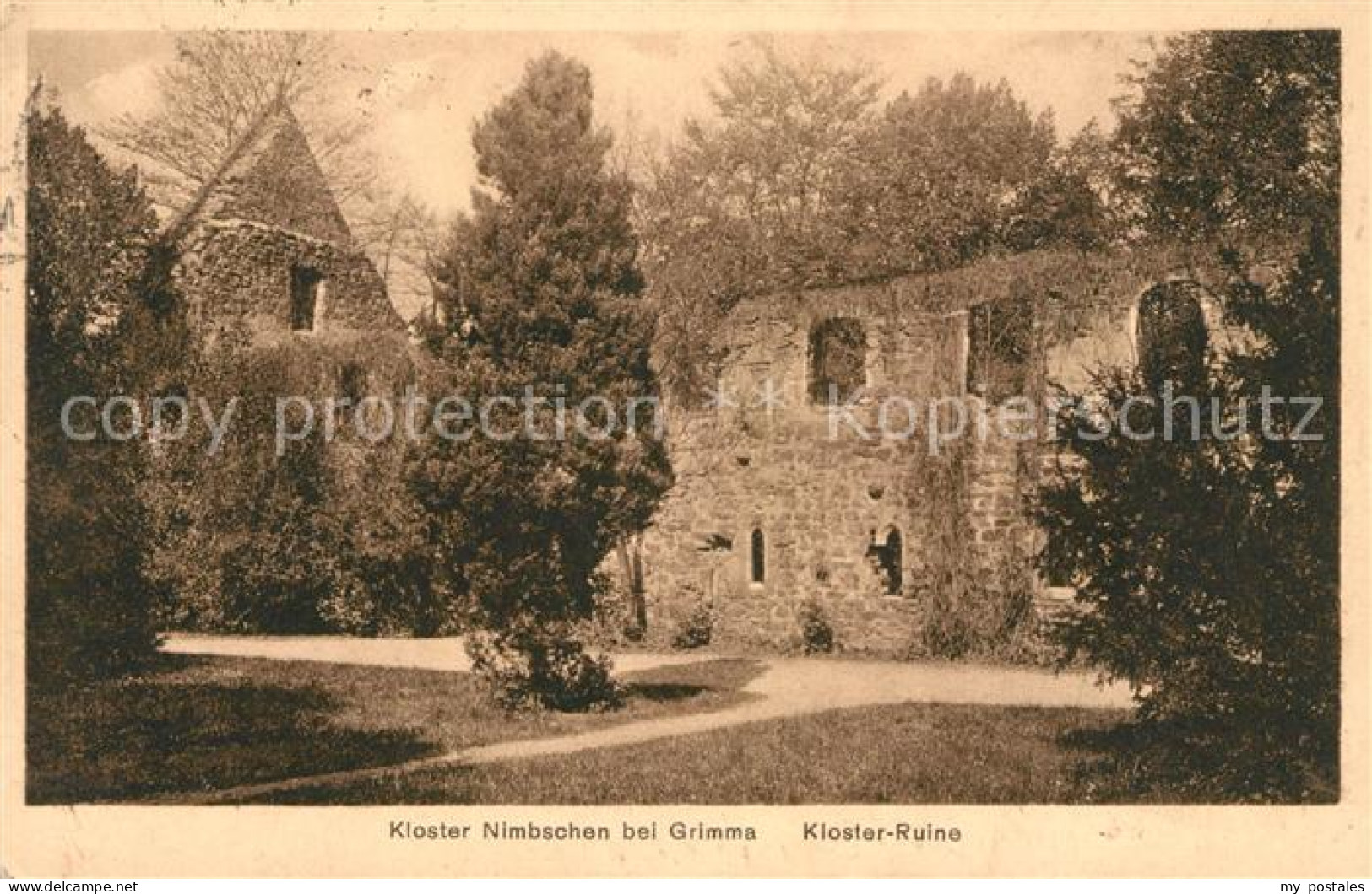 43020002 Nimbschen Kloster Ruine Grimma - Grimma