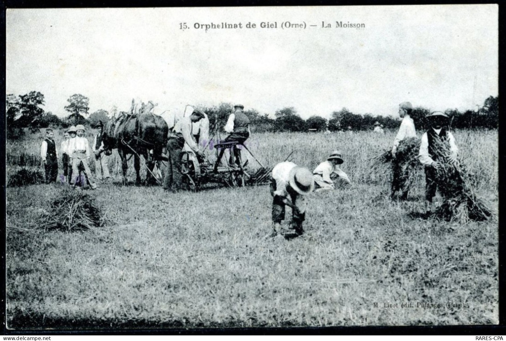 61 GIEL - ORPHELINAT DE GIEL - LA MOISSON - Sonstige & Ohne Zuordnung