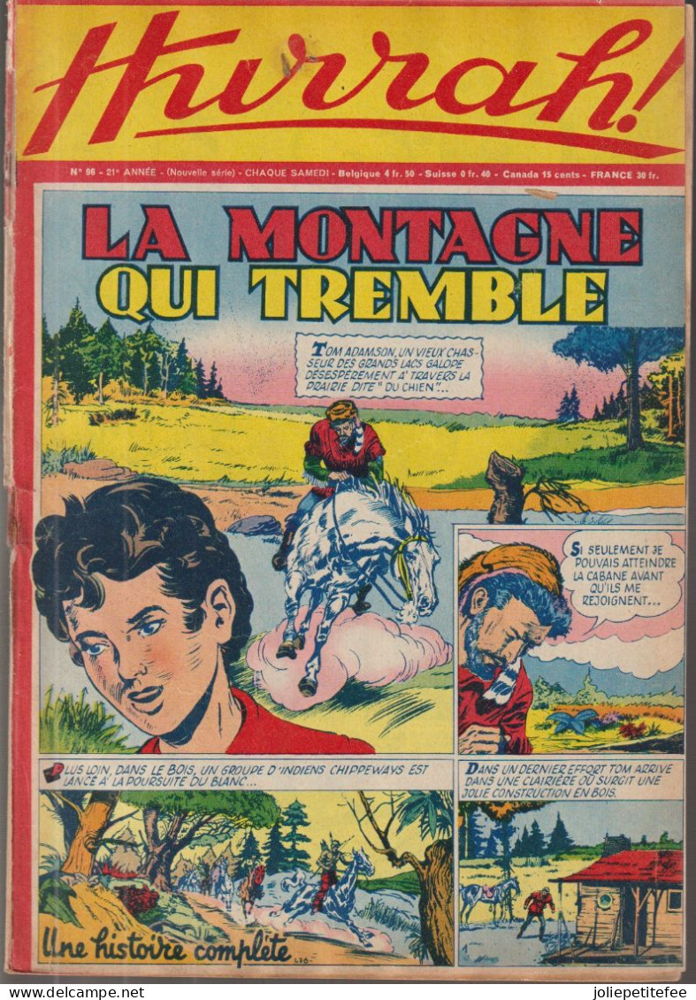 HURRAH.  N°96.  Histoire Complète - La Montagne Qui Tremble. - Hurrah