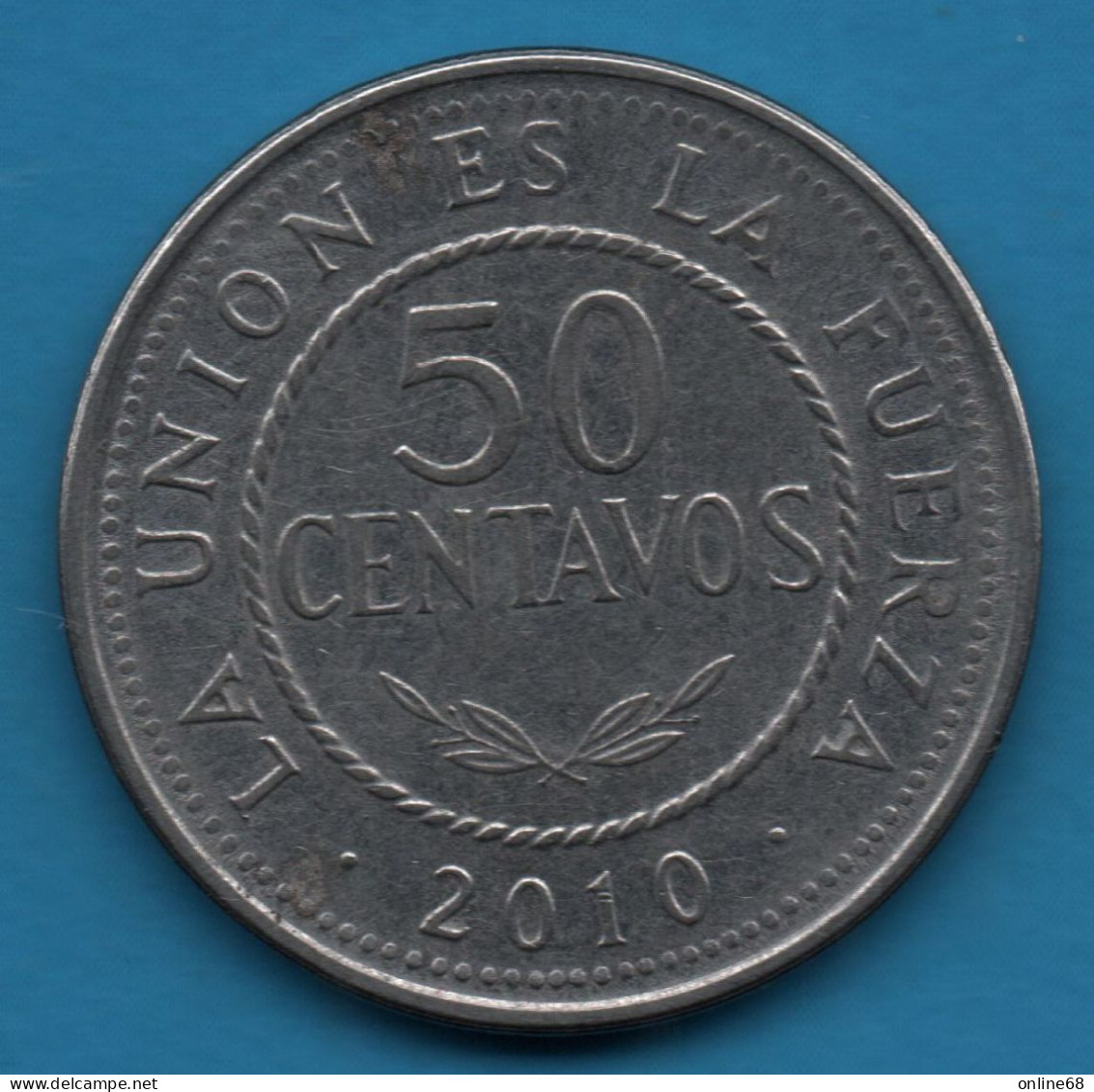 BOLIVIA 50 CENTAVOS 2010 KM# 216 - Bolivia