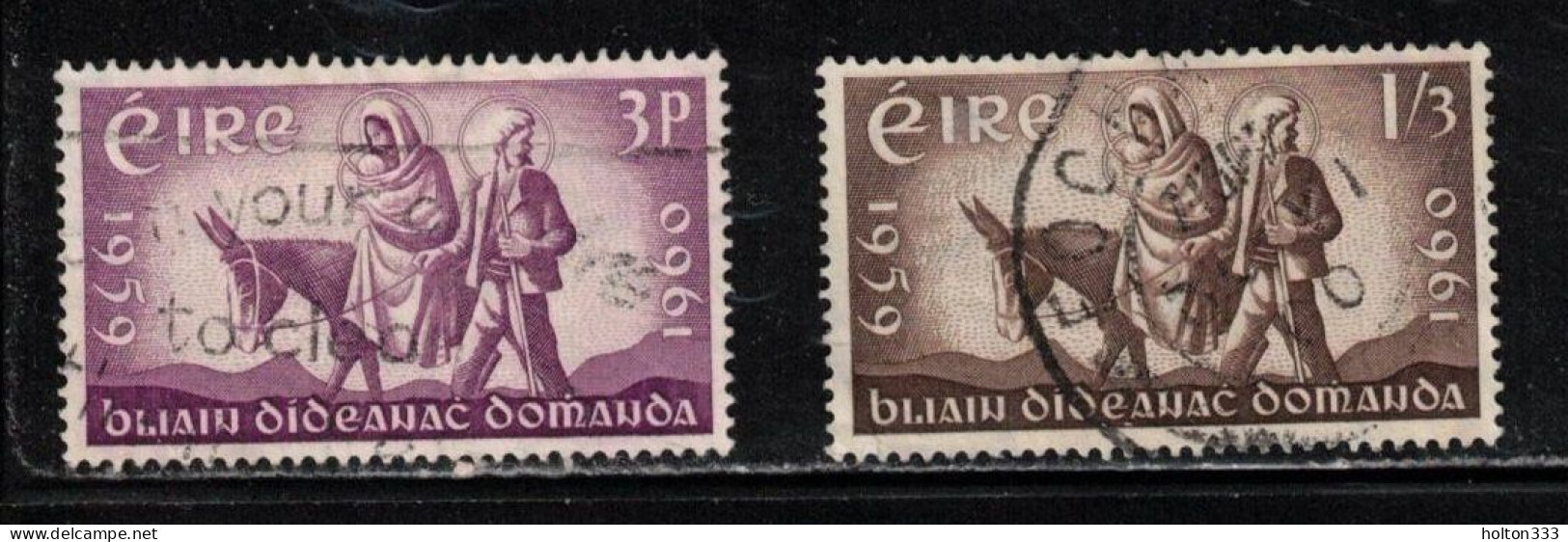 IRELAND Scott # 173-4 Used - Flight Of The Holy Family B - Used Stamps