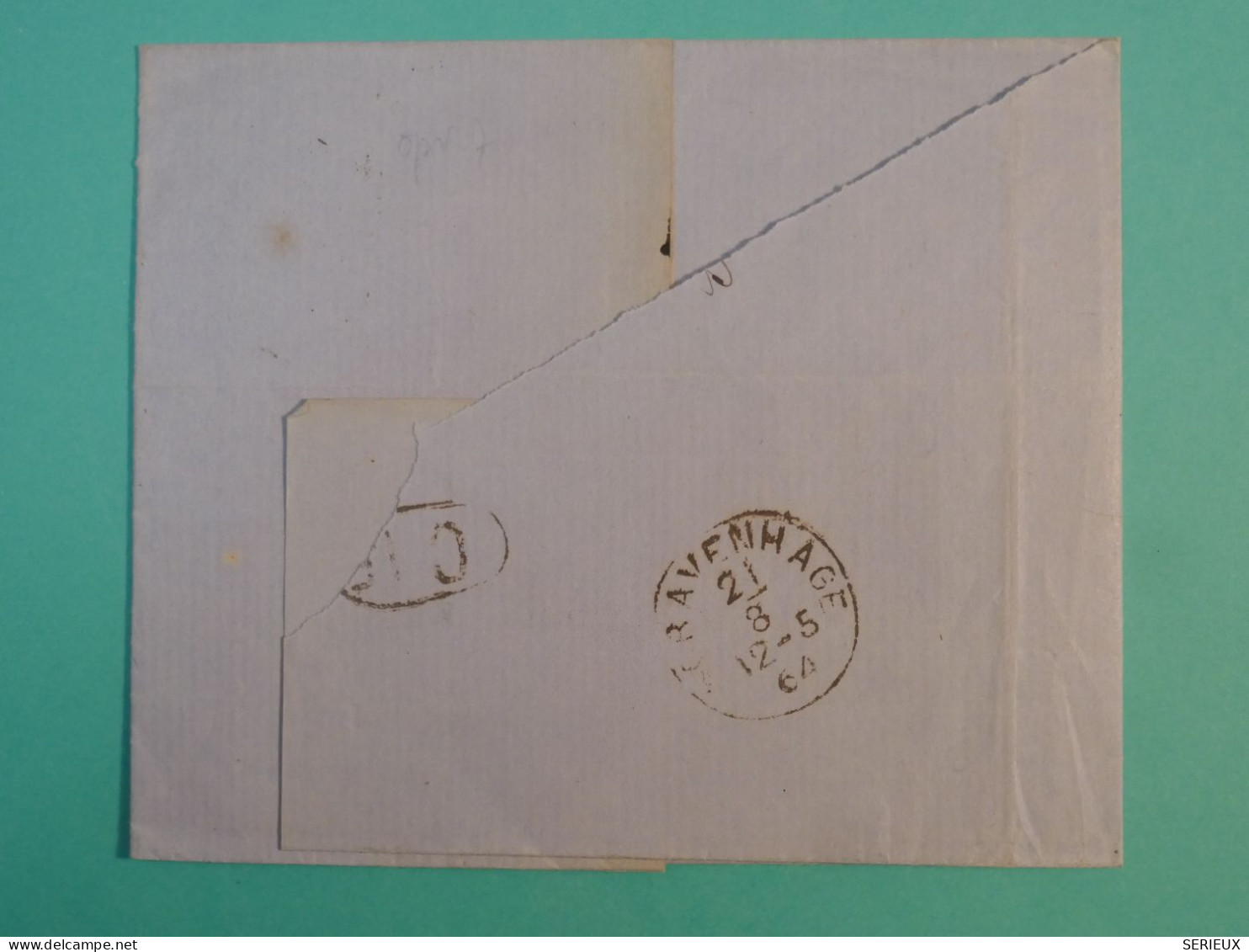 AG0   NEDERLAND   BELLE  LETTRE    1864    HAARLEM A  LA HAYE    +AFF. INTERESSANT++ + - Postal History