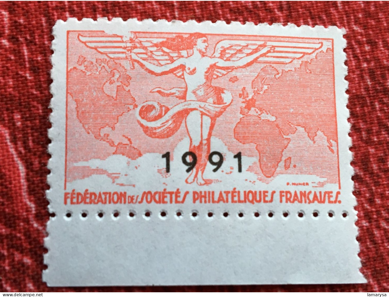 Vignette** Fédération Des Sociétés Philatéliques Françaises-Cinderella Erinnophilie-Timbre-stamp-Sticker-Bollo-Vineta - Esposizioni Filateliche