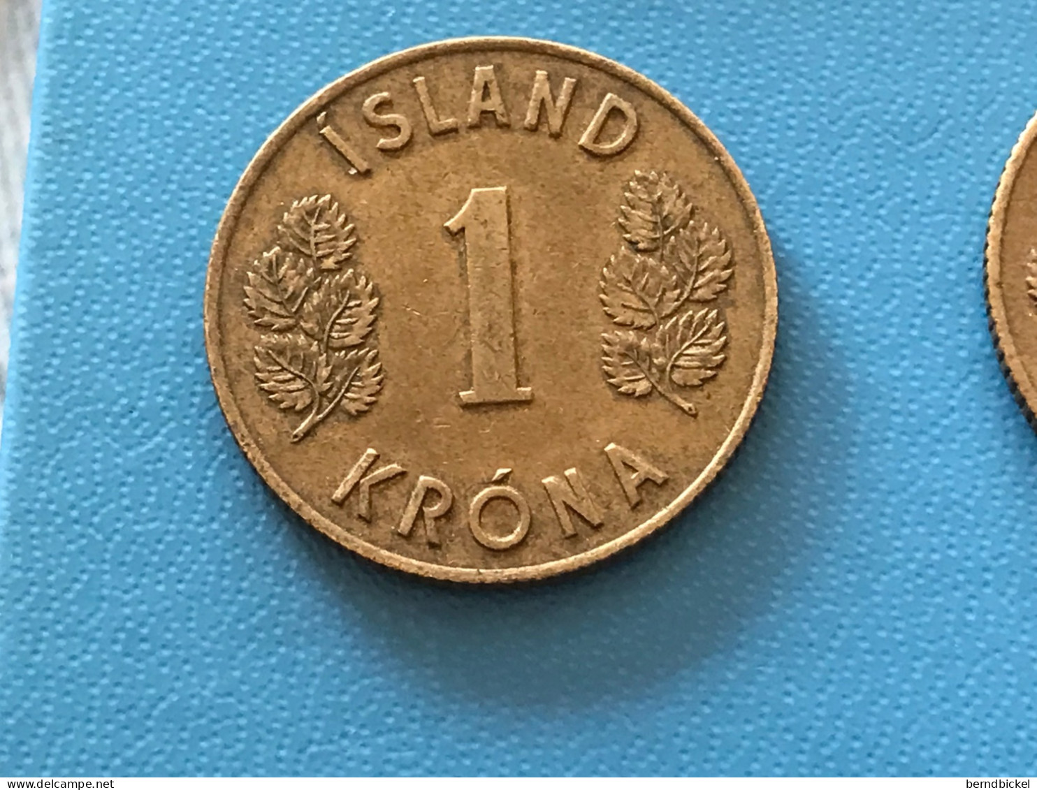 Münze Münzen Umlaufmünze Island 1 Krone 1965 - Iceland
