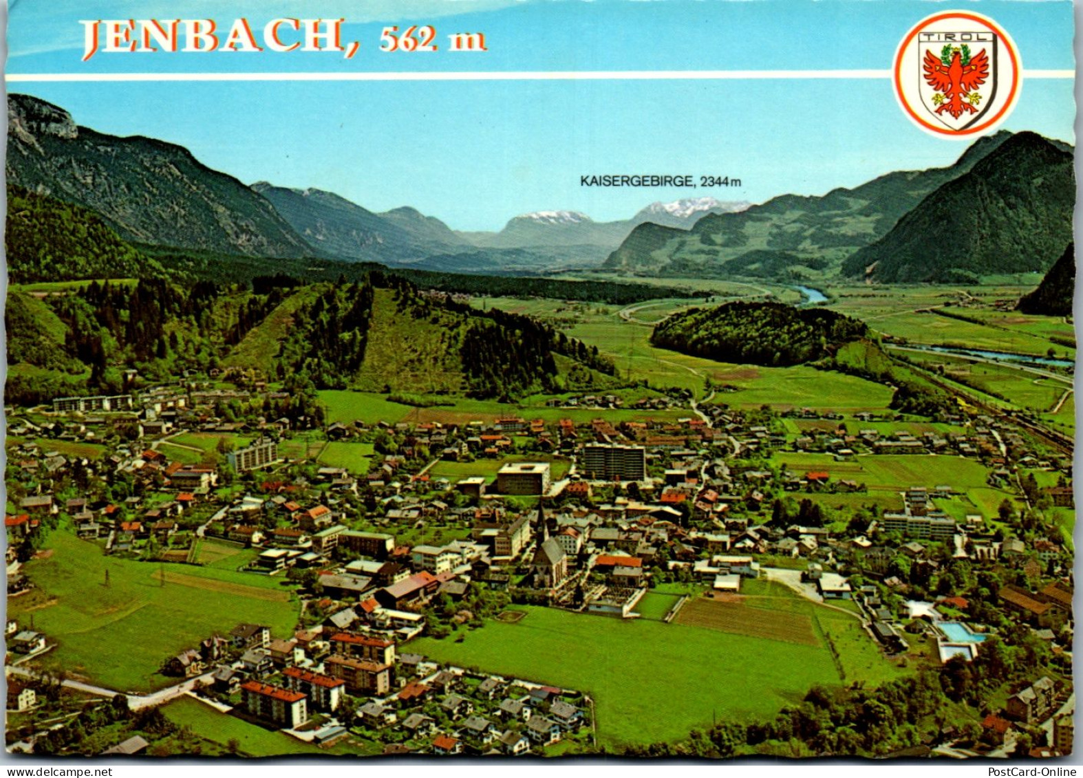 47473 - Tirol - Jenbach , Panorama Mit Kaisergebirge , Unterinntal - Nicht Gelaufen  - Jenbach