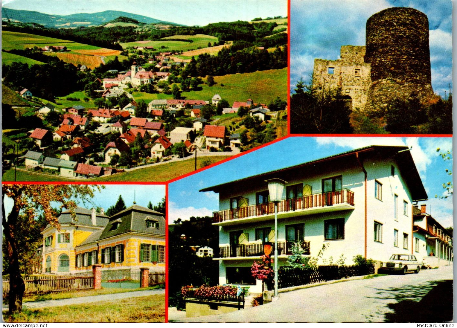 47431 - Niederösterreich - Zöbern , Ruine Ziegersberg , Pension Brandstetter - Gelaufen 1980 - Neunkirchen