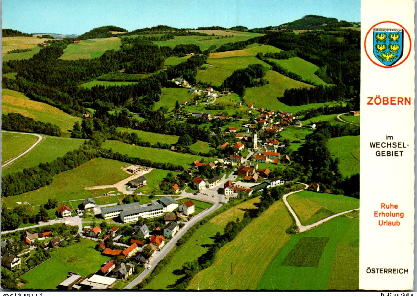 47430 - Niederösterreich - Zöbern , Panorama , Wechsel , L. Beschädigt , Nachgebühr Stempel - Gelaufen 1976 - Neunkirchen