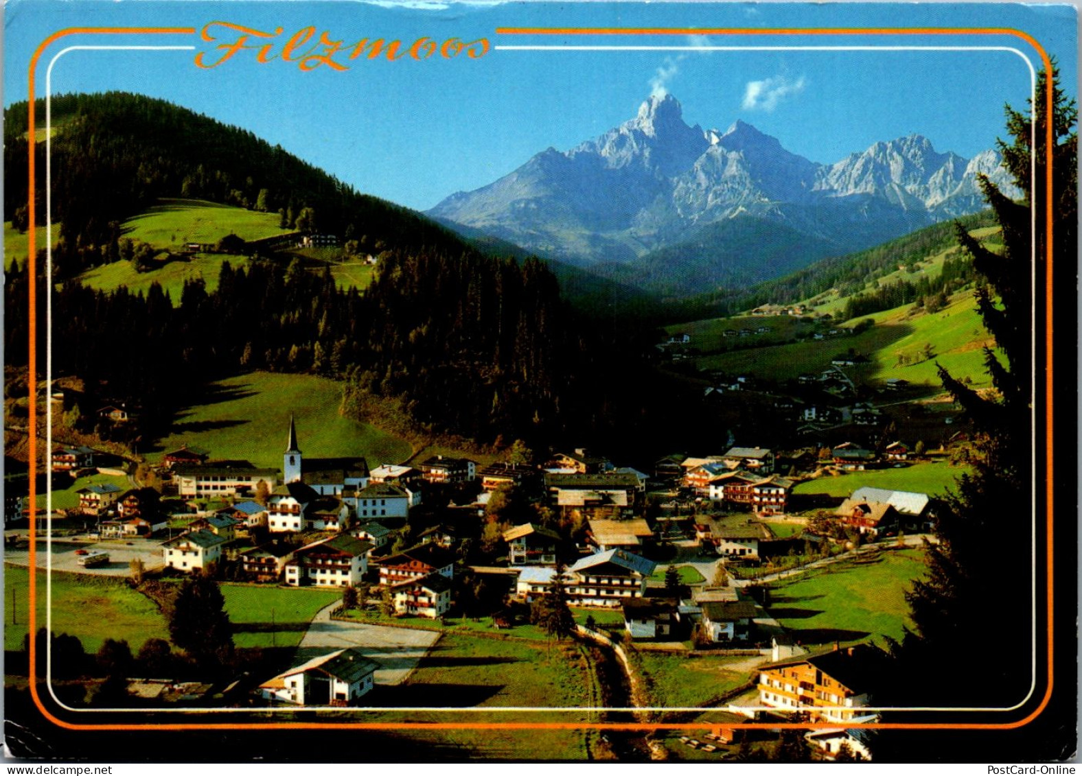 47422 - Salzburg - Filzmoos , Mit Bischofsmütze , Panorama - Gelaufen 1989 - Filzmoos