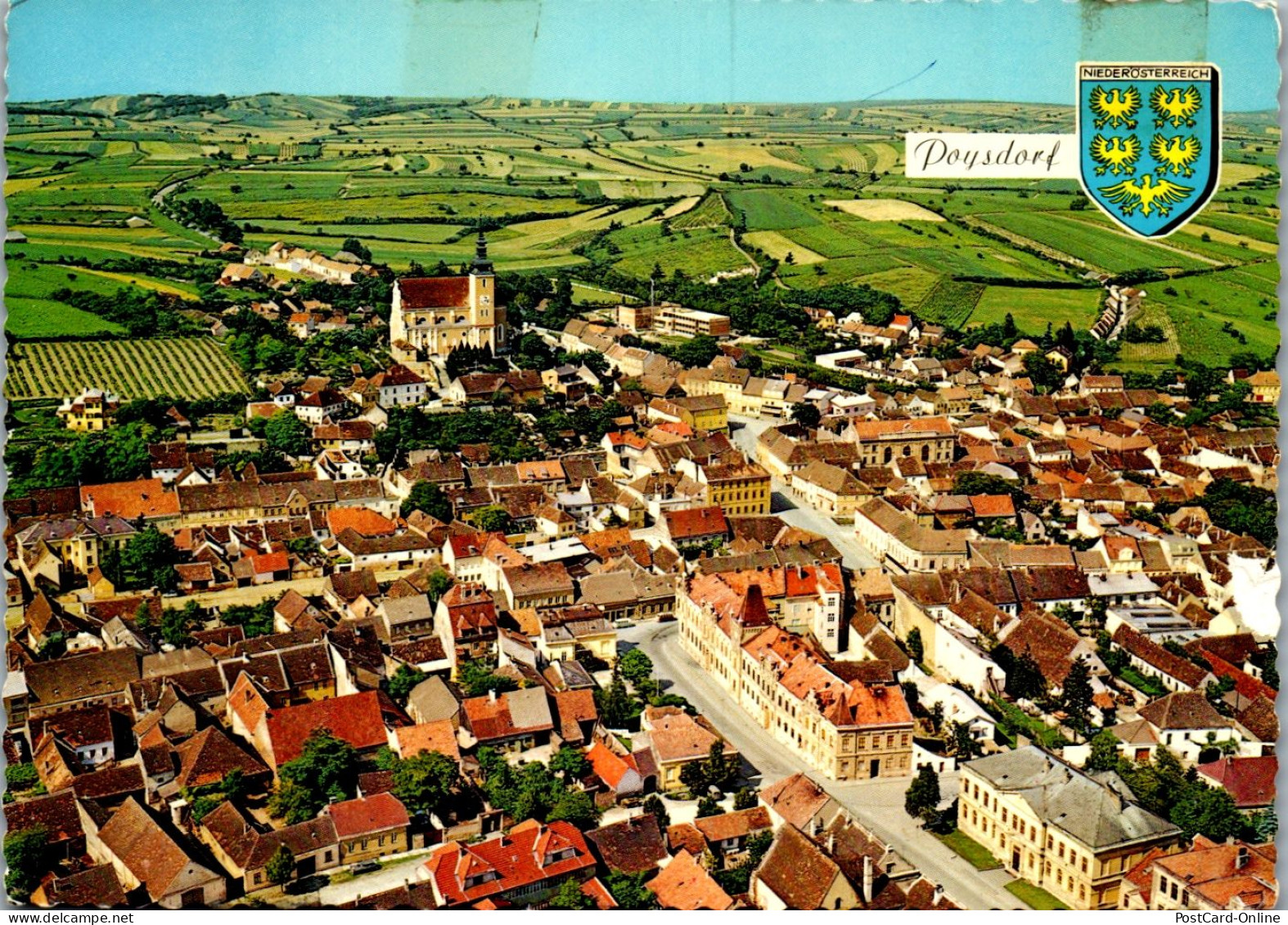 47382 - Niederösterreich - Poysdorf , Panorama - Gelaufen 1970 - Poysdorf