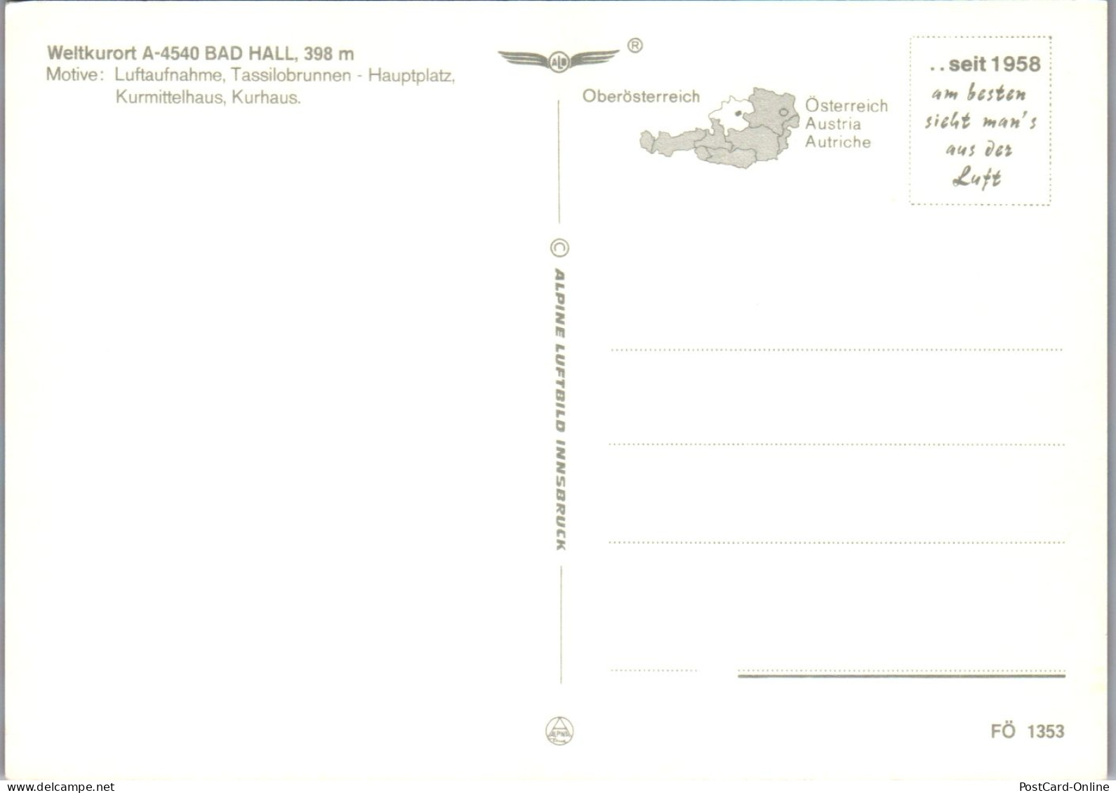 47362 - Oberösterreich - Bad Hall , Tassilo Brunnen , Hauptplatz , Kurhaus - Nicht Gelaufen  - Bad Hall