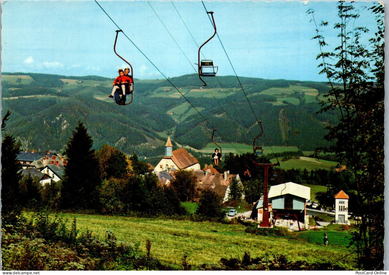 47296 - Niederösterreich - St. Corona Am Wechsel , Sessellift Talstation - Gelaufen 1970 - Wechsel