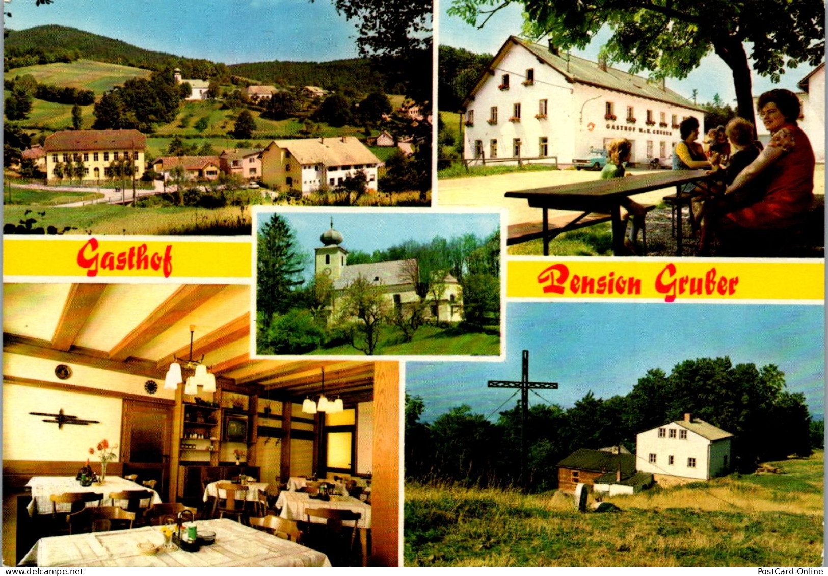 47295 - Niederösterreich - St. Corona Am Schöpfl , Gasthof Gruber , Mehrbildkarte - Gelaufen 1983 - Baden Bei Wien