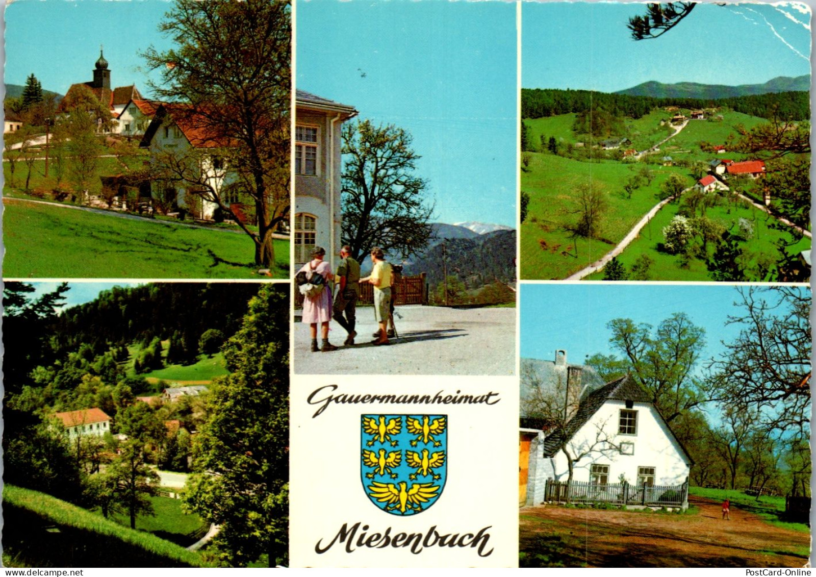 47285 - Niederösterreich - Miesenbach , Gauermannheimat , Mehrbildkarte - Gelaufen 1981 - Wiener Neustadt