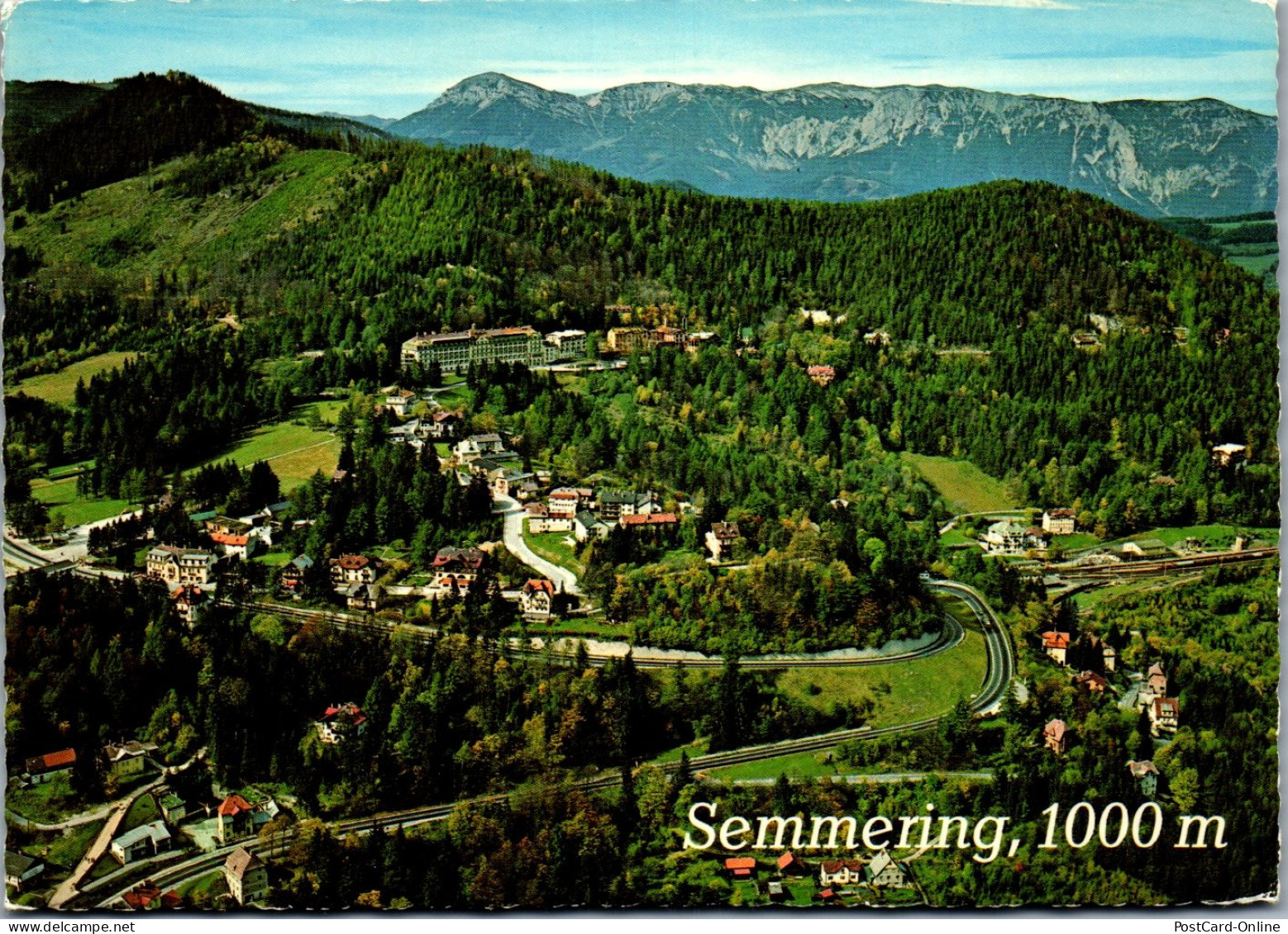 47262 - Niederösterreich - Semmering , Panorama Gegen Raxalpe - Gelaufen 1977 - Semmering