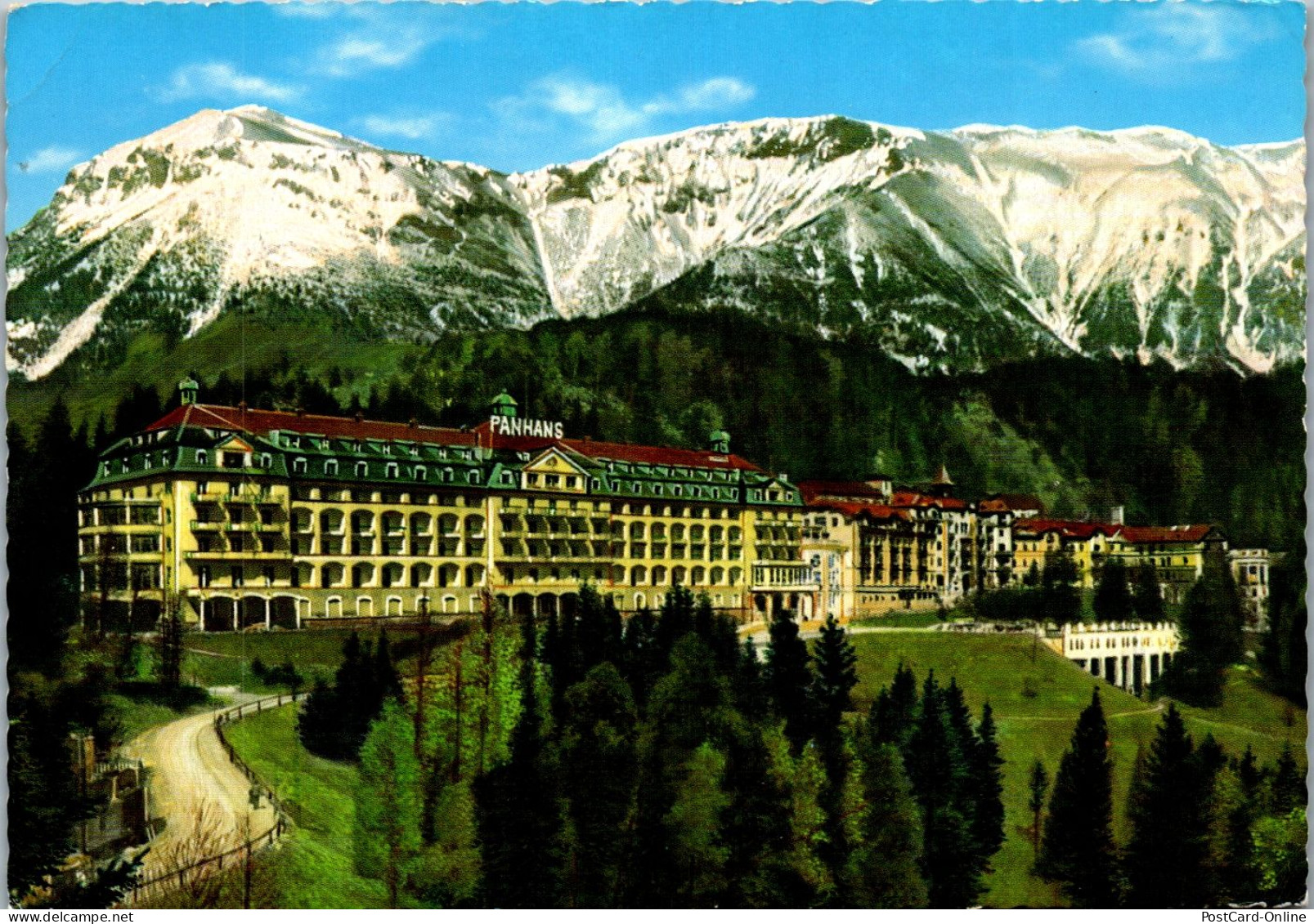 47256 - Niederösterreich - Semmering , Grand Hotel Panhans Gegen Rax - Gelaufen 1972 - Semmering