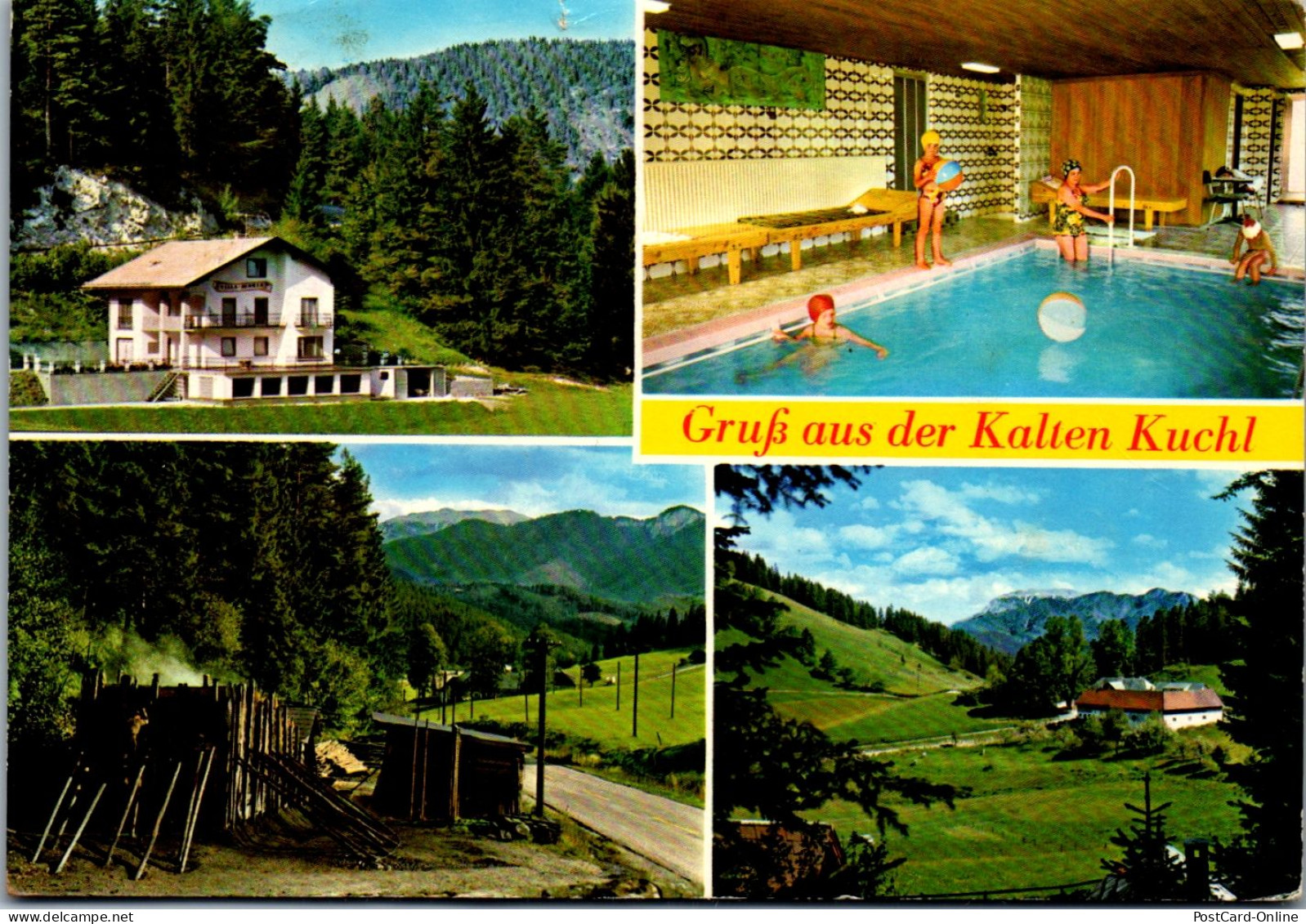 47228 - Niederösterreich - Rohr Im Gebirge , Kalte Kuchl , Gasthof Zur Kalten Kuchl M. Blick A. Schneeberg - Gel. 1986 - Wiener Neustadt