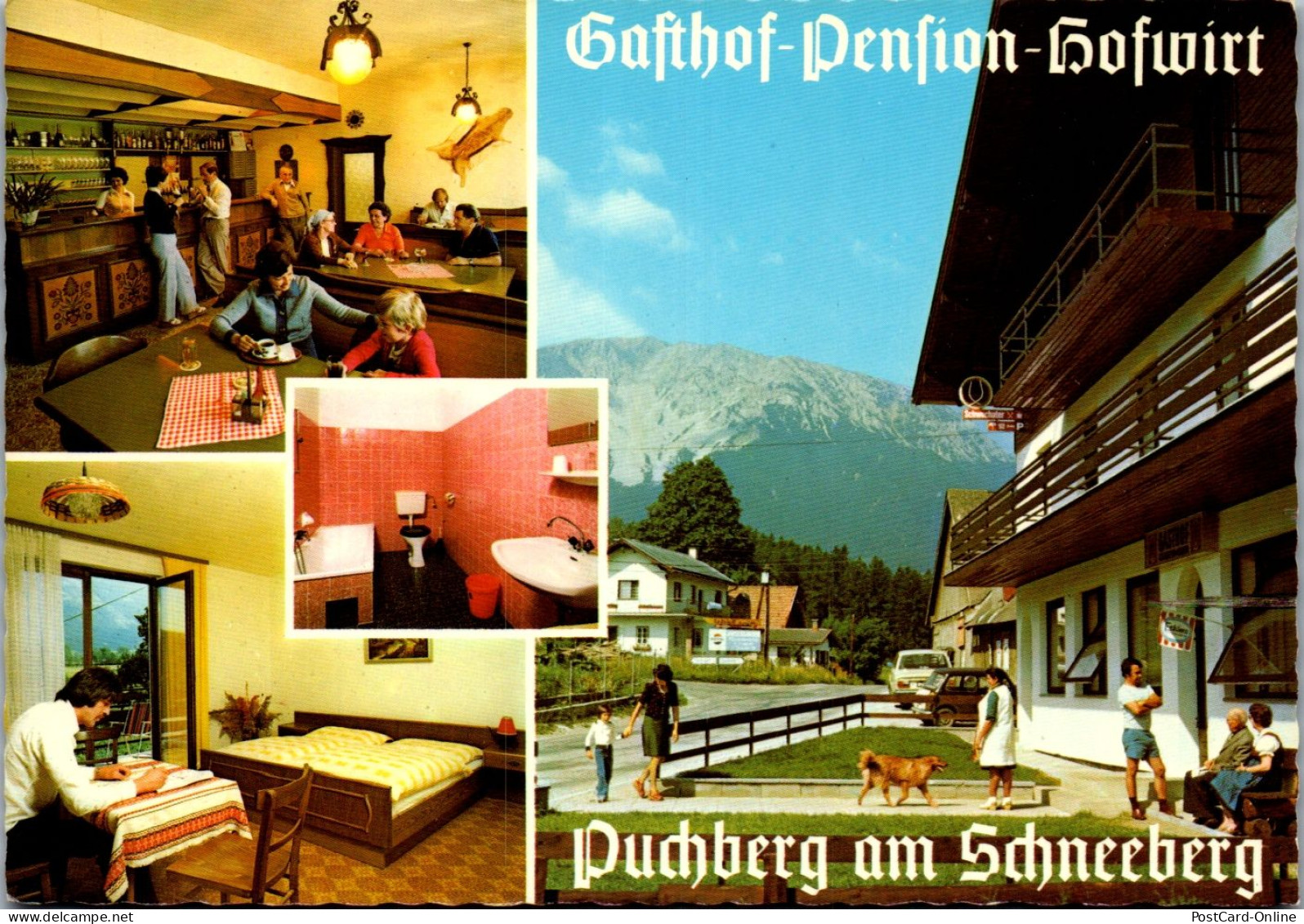 47212 - Niederösterreich - Puchberg Am Schneeberg , Gasthof Pension Hofwirt , Inh. Grabenweger - Gelaufen 1983 - Schneeberggebiet