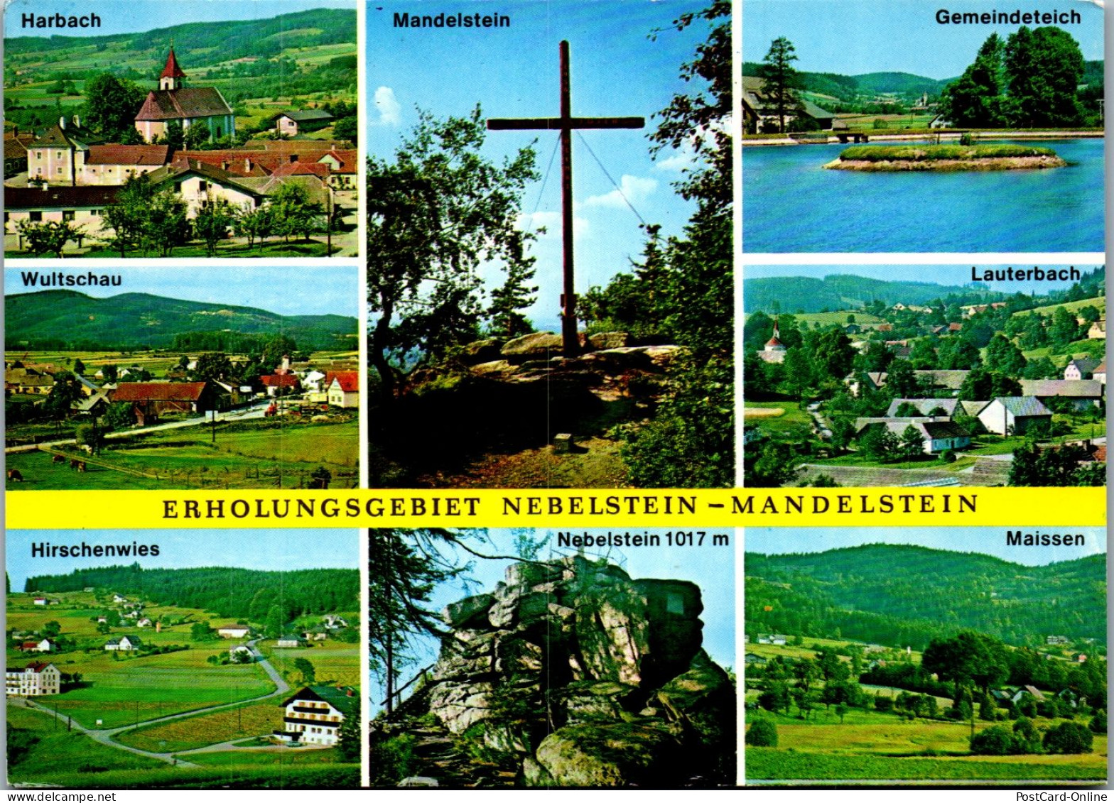 47201 - Niederösterreich - Nebelstein , Mandelstein , Harbach , Wultschau , Hirschenwies , Maissen , Gemeindeteich - Gmünd