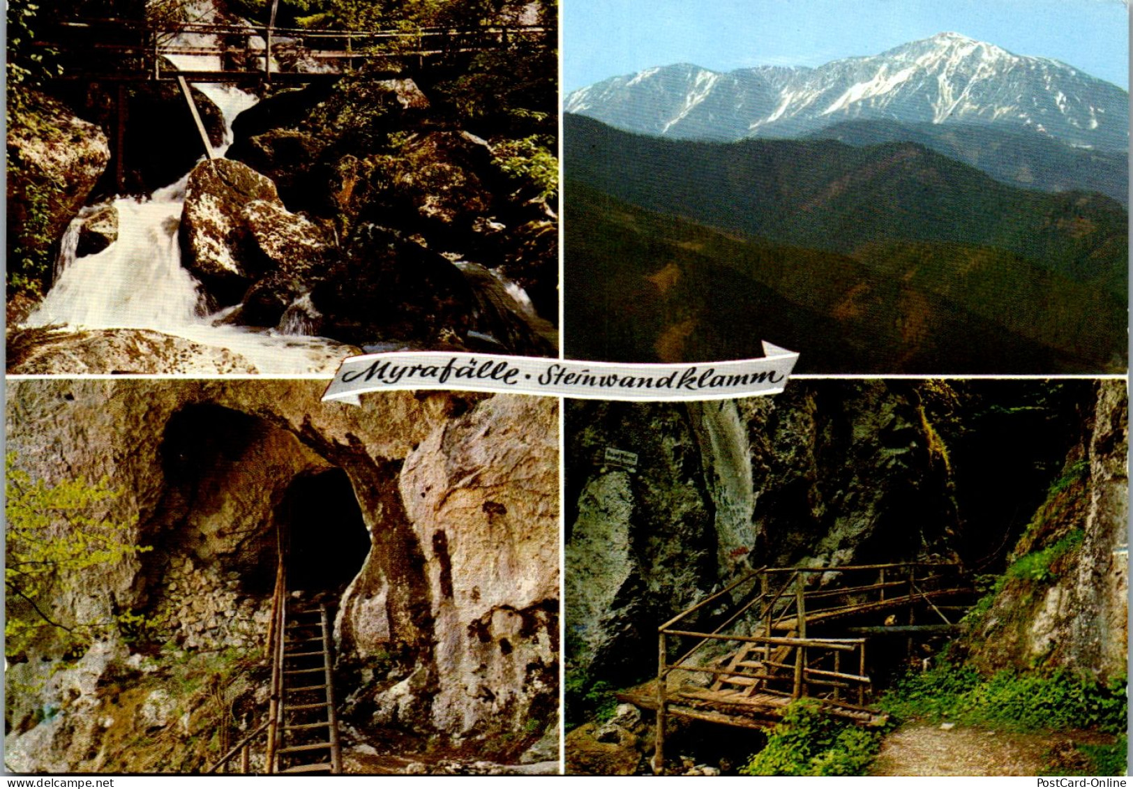 47185 - Niederösterreich - Schneeberg , Myrafälle , Türkenloch , Steinwandklamm Eingang - Gelaufen  - Schneeberggebiet