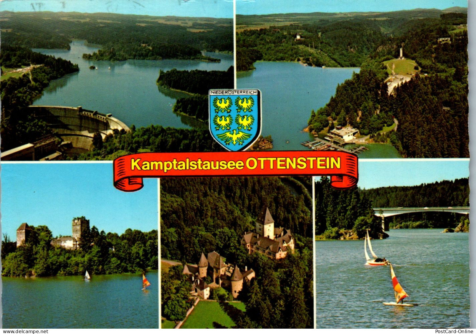 47188 - Niederösterreich - Ottenstein , Kamptal Stausee Ottenstein , Waldviertel , Mehrbildkarte - Gelaufen 1981 - Zwettl