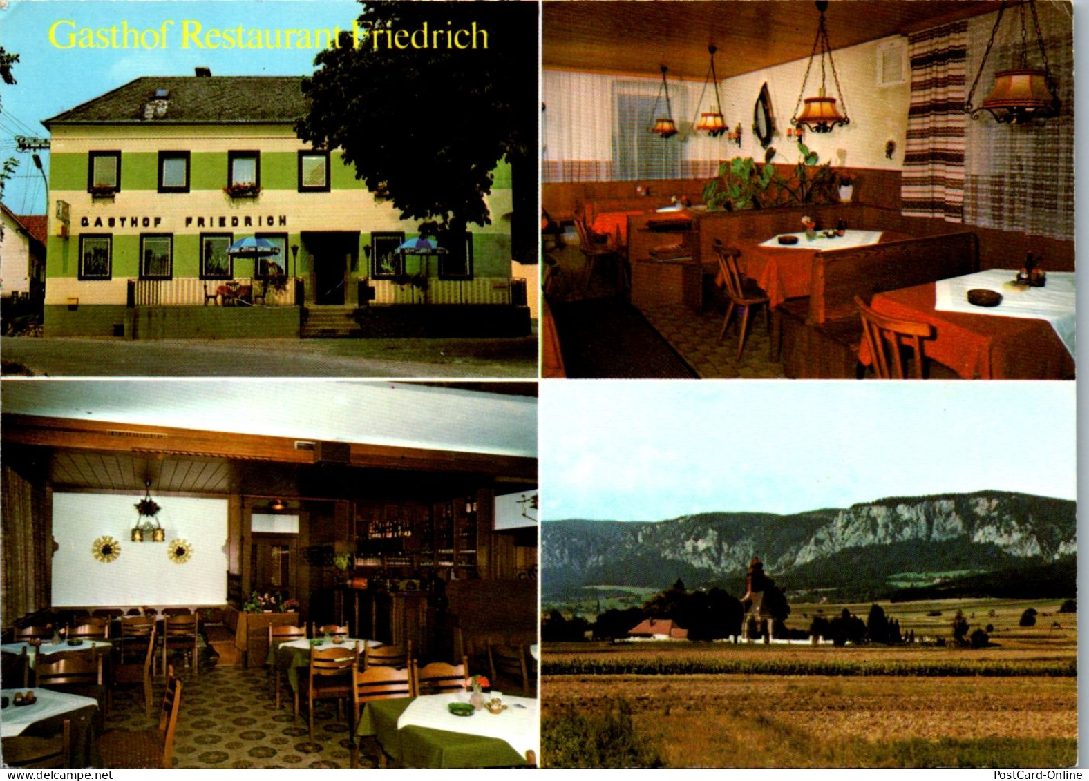 47184 - Niederösterreich - Muthmannsdorf , Gasthof Restaurant Friedrich , Mehrbildkarte - Gelaufen 1984 - Wiener Neustadt