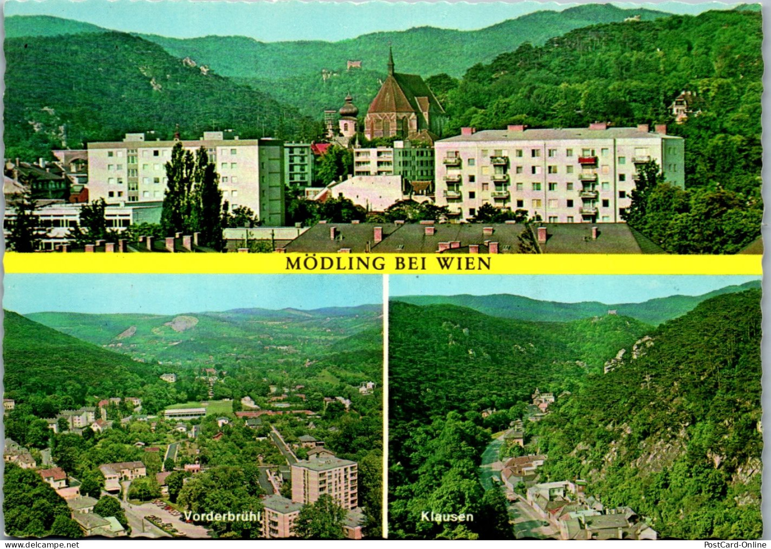 47175 - Niederösterreich - Mödling , Vorderbrühl , Klausen , Panorama , Mehrbildkarte  - Nicht Gelaufen  - Mödling