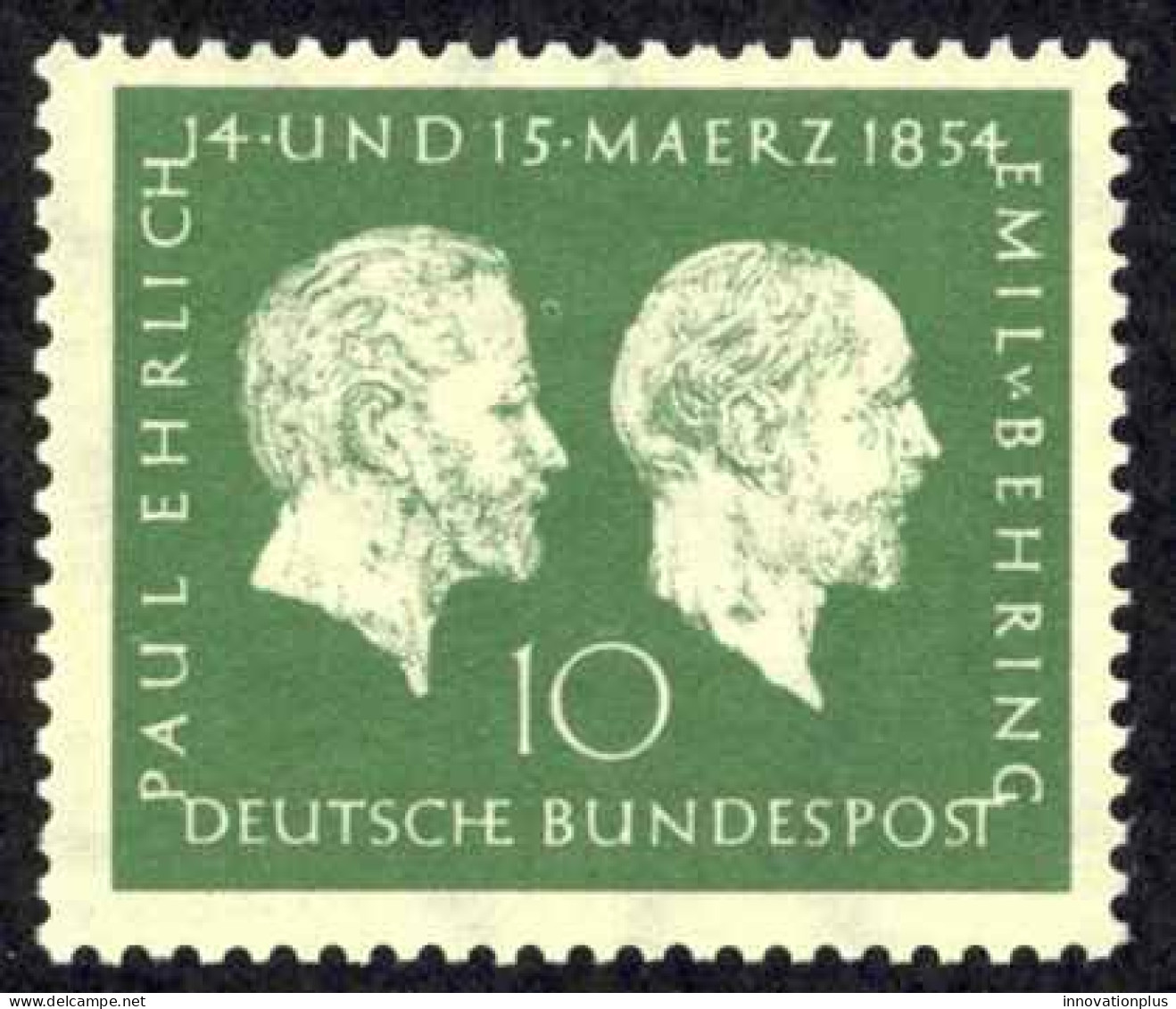 Germany Sc# 722 MNH 1954 10pf Paul Ehrlich & Emil Von Behring - Ungebraucht