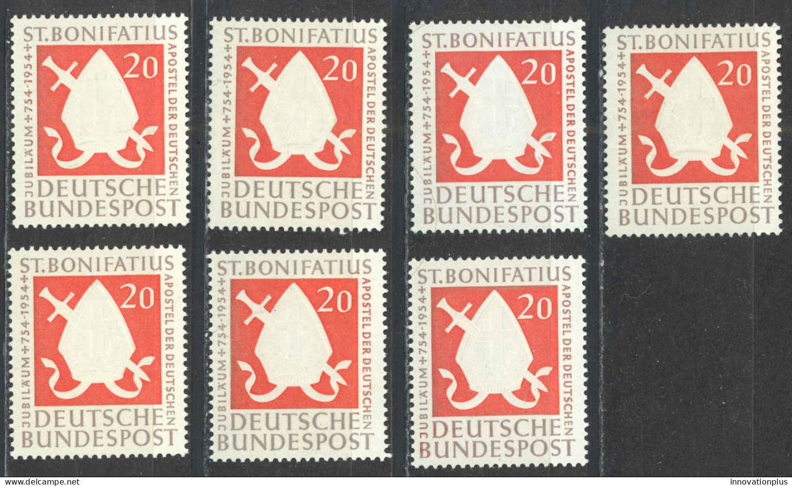 Germany Sc# 724 MH Lot/7 1954 Bishop’s Miter & Sword - Ungebraucht