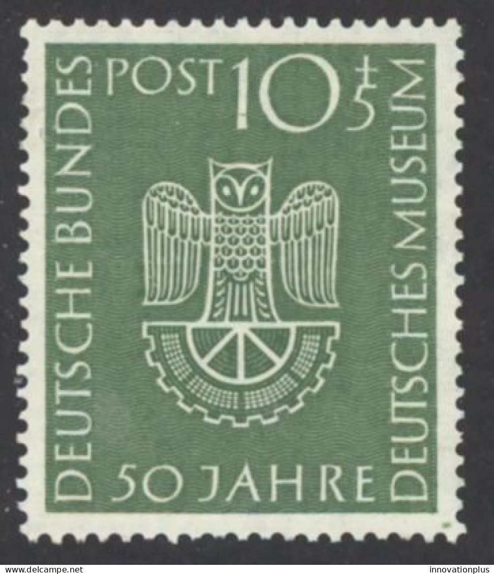 Germany Sc# B331 MH 1953 Owl & Cogwheel - Ungebraucht