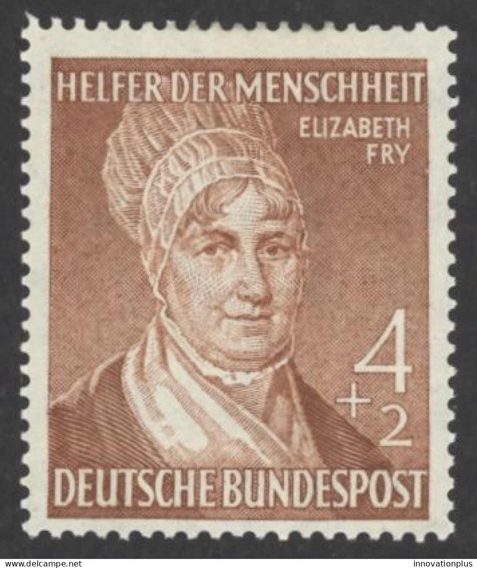 Germany Sc# B327 MH (a) 1952 4+2pf Elizabeth Fry - Ungebraucht