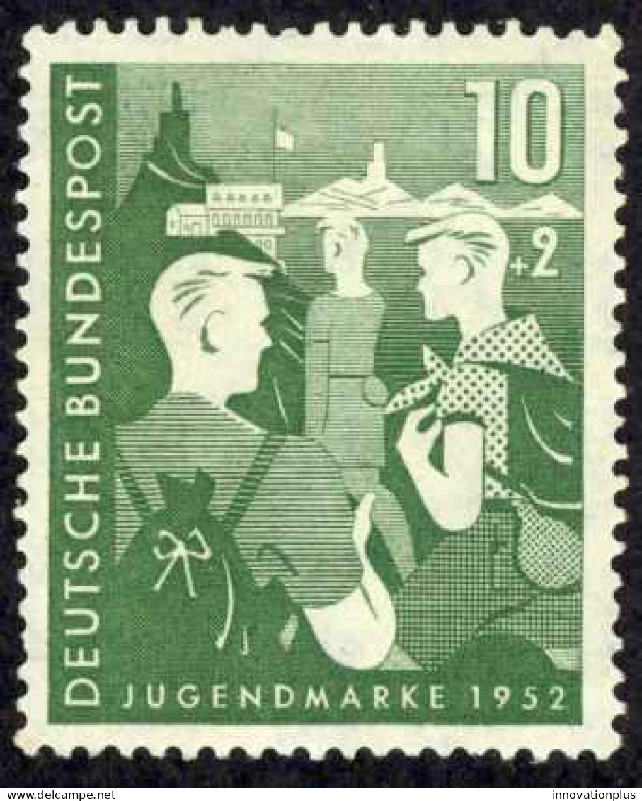 Germany Sc# B325 MNH 1952 Youth Programs - Ungebraucht