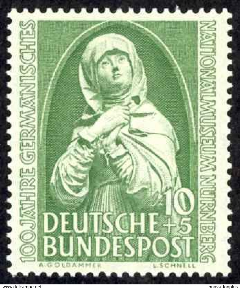 Germany Sc# B324 MH (a) 1952 Nuremberg Madonna - Ungebraucht
