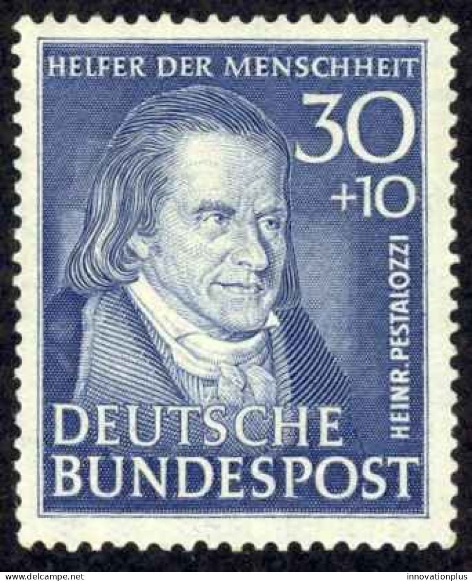 Germany Sc# B323 MNH 1951 Johann Heinrich Pestalozzi - Ungebraucht