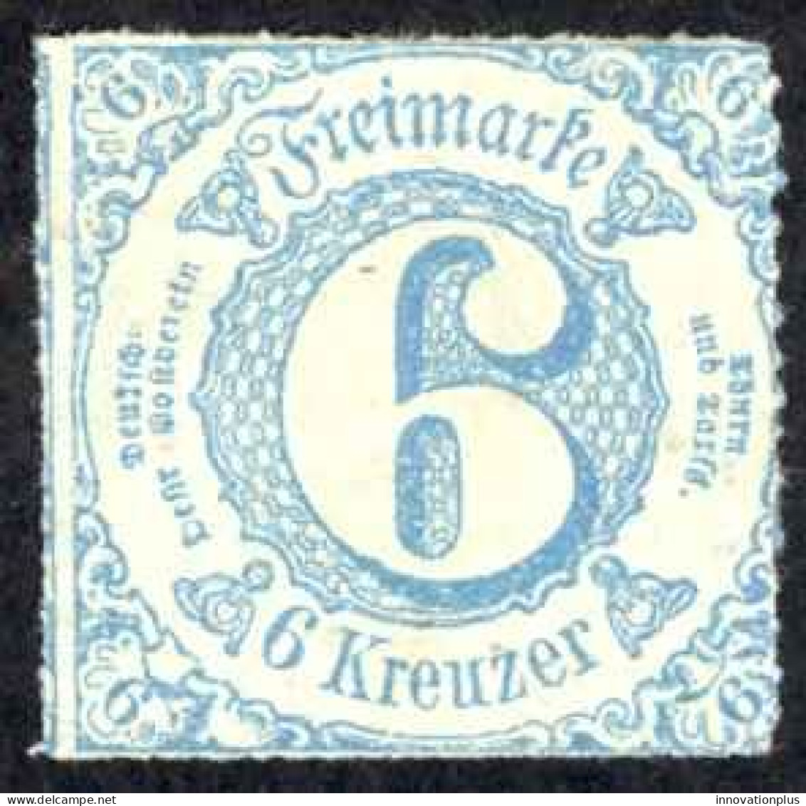 Germany Thurn & Taxis Sc# 54 MH 1862 6kr Numeral - Nuevos