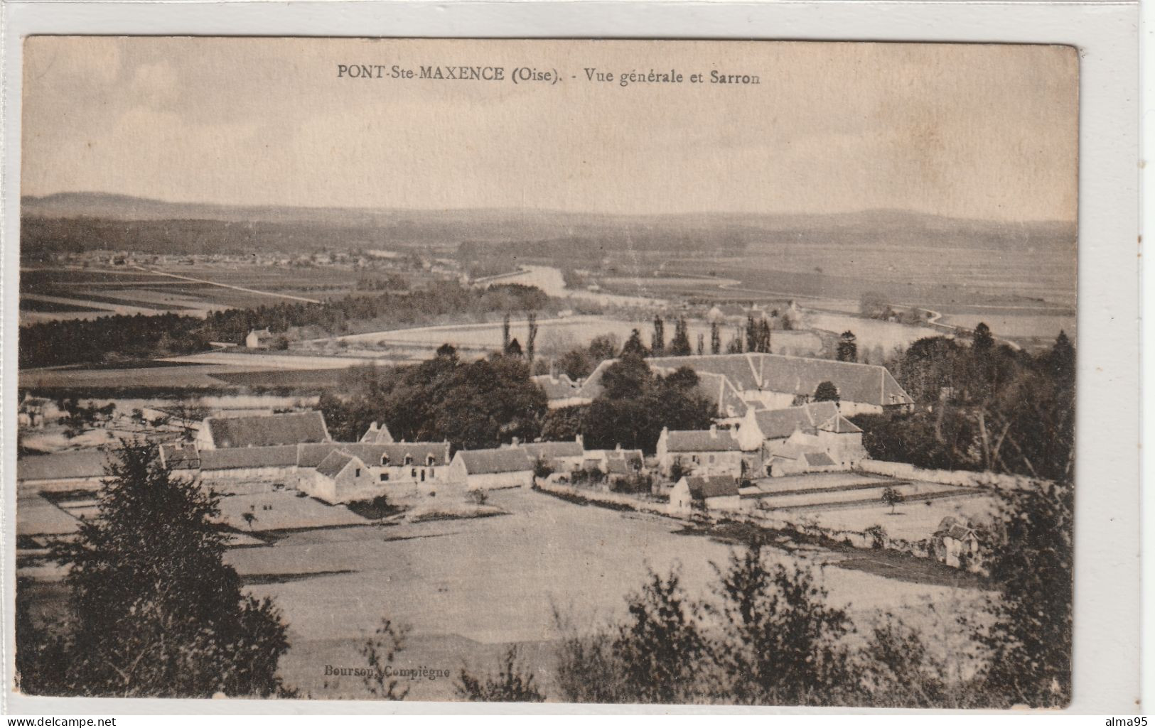 CPA - 60 - PONT-Ste-MAXENCE (Oise) - Vue Générale Et Sarron - Chars