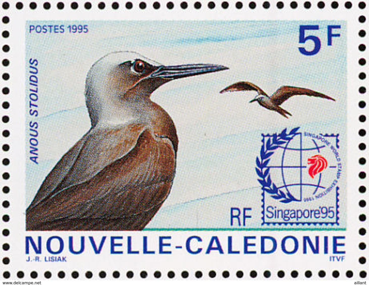 Nouvelle Calédonie; New Caledonia.1995. Noddi Brun. Brown Noddy - Gabbiani