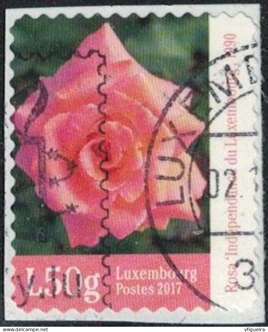 Luxembourg 2017 Oblitéré Used Rose Indépendance Du Luxembourg Y&T LU 2098 SU - Usati