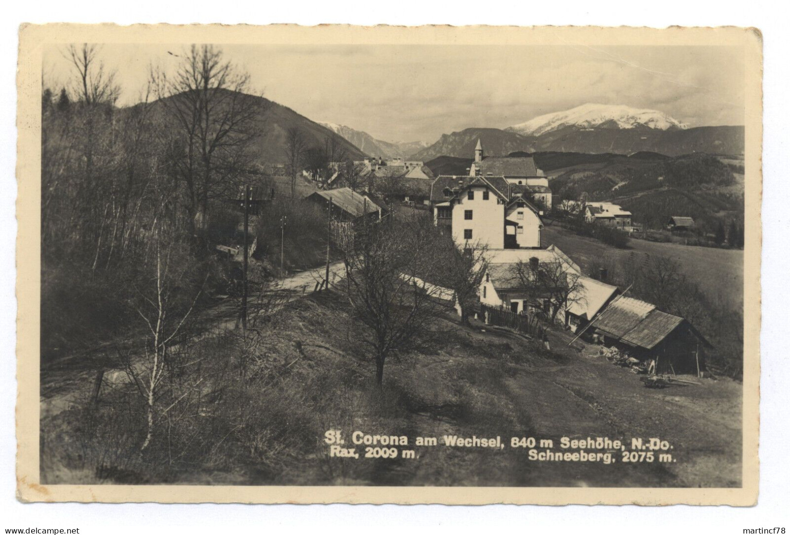 Österreich St. Corona Am Wechsel 840 M Seehöhe N.-Do. Rax 2009 M Neunkirchen - Neunkirchen