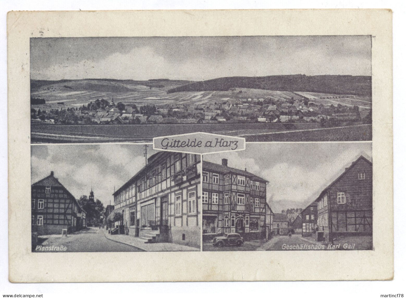 3371 Gittelde A. Harz über Seesen 1954 Lkr Göttingen - Bad Grund