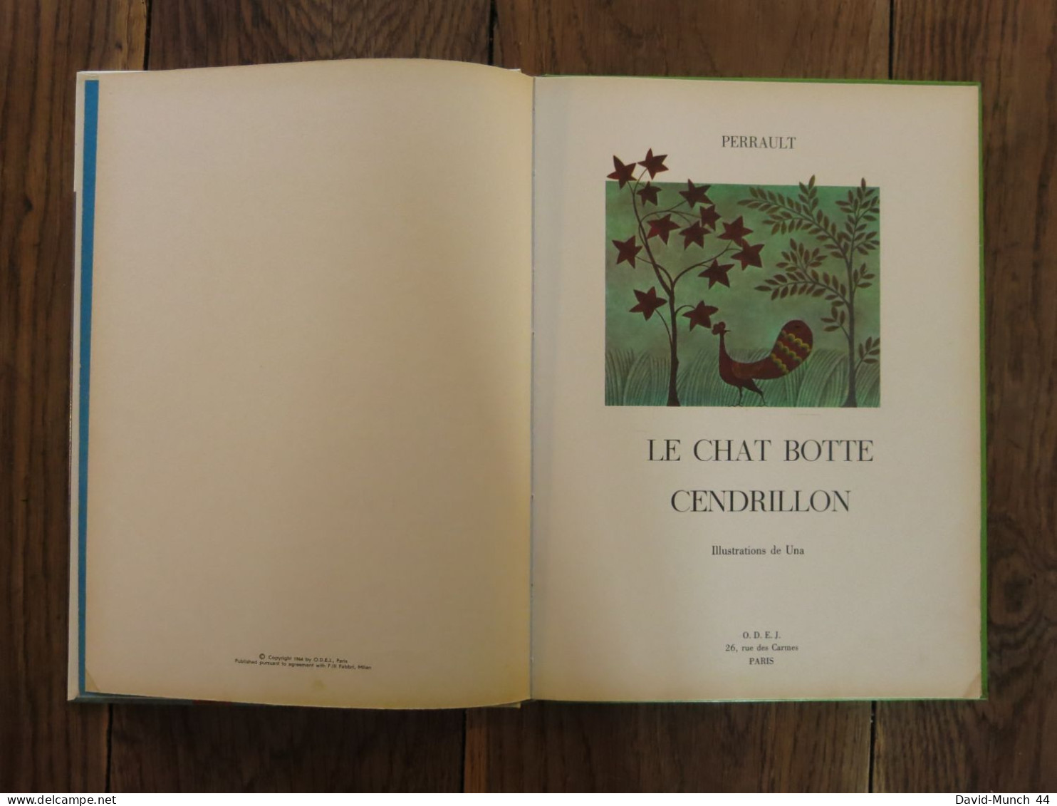 Le Chat Botté & Cendrillon De Perrault, Illustré Par Una. O.D.E.J., Collection Merveilles. 1966 - Märchen