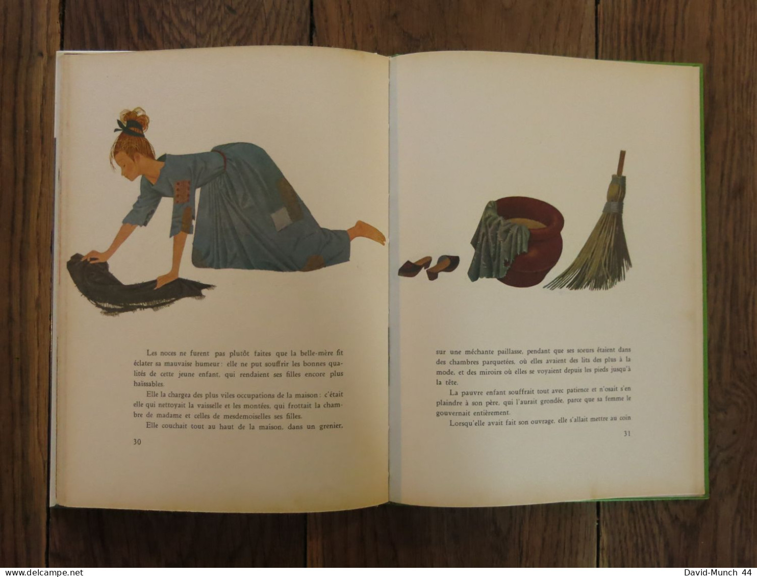 Le chat botté & Cendrillon de Perrault, illustré par Una. O.D.E.J., Collection Merveilles. 1966