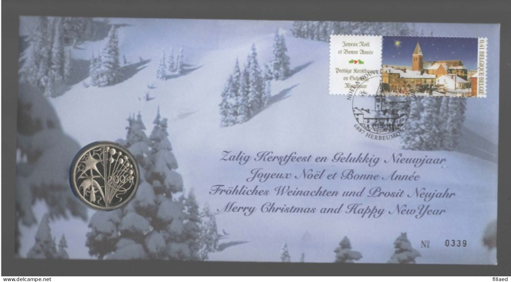 Belgie: Numisletter 3224 Kerstmis En Nieuwjaar - Numisletters