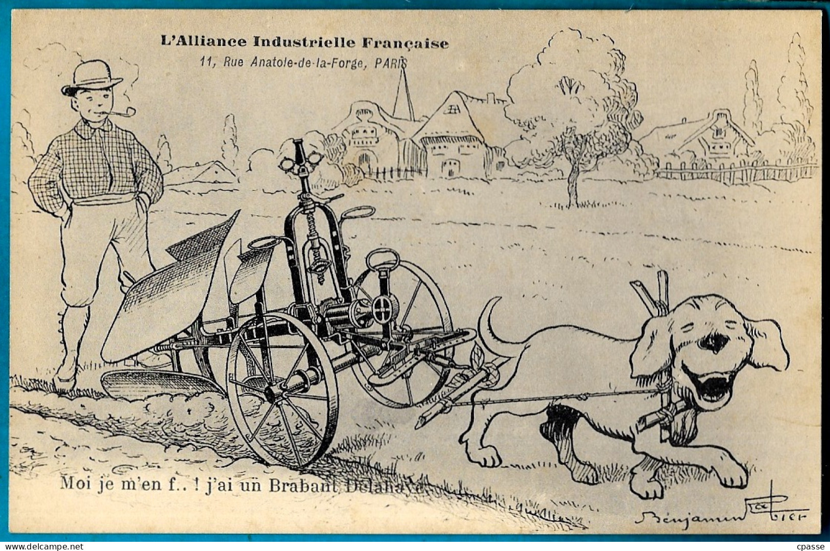 CPA Publicitaire Par BENJAMIN RABIER, Brabant DELAHAYE "L'Alliance Industrielle Française" ** Agriculture - Rabier, B.